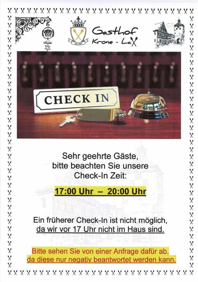 Hotel-Gasthof Krone-Lax Scheinfeld Exterior foto