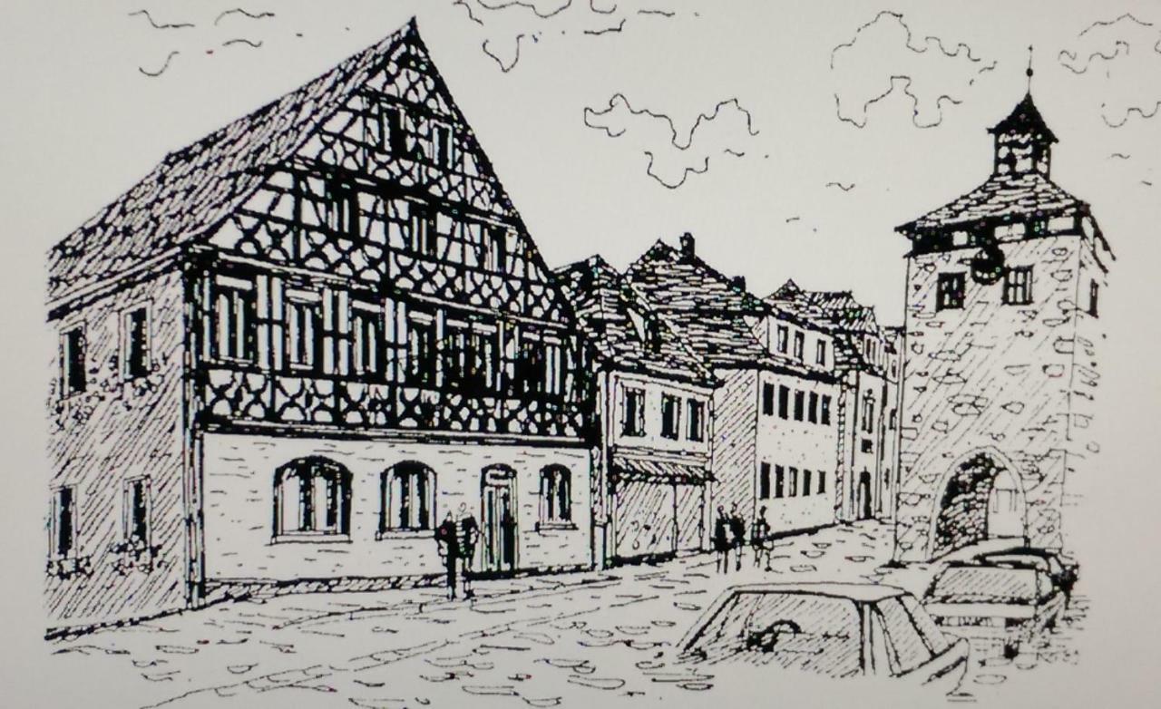 Hotel-Gasthof Krone-Lax Scheinfeld Exterior foto